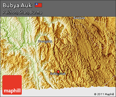 Physical 3D Map of Bubya Auk