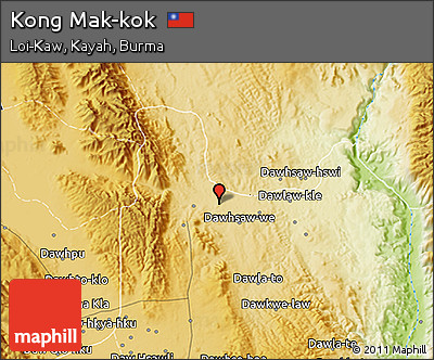 Physical 3D Map of Kong Mak-kok