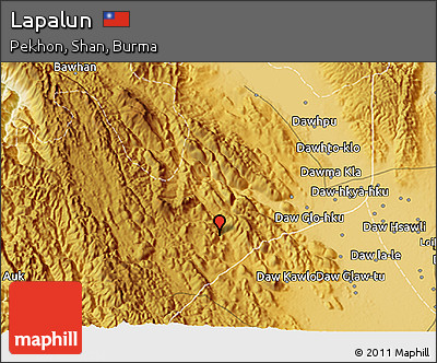Physical 3D Map of Lapalun