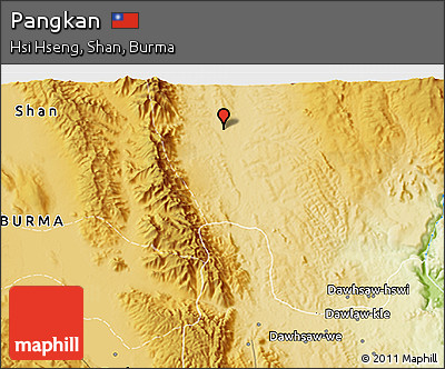 Physical 3D Map of Pangkan