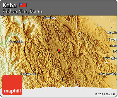 Physical 3D Map of Kaba