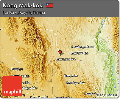 Physical 3D Map of Kong Mak-kok