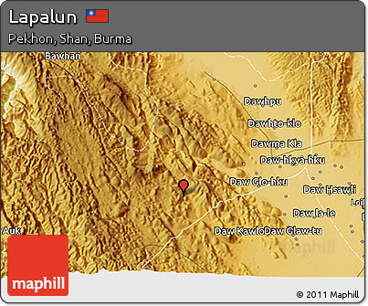 Physical 3D Map of Lapalun