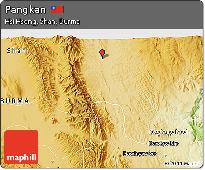 Physical 3D Map of Pangkan