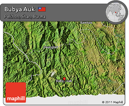 Satellite 3D Map of Bubya Auk