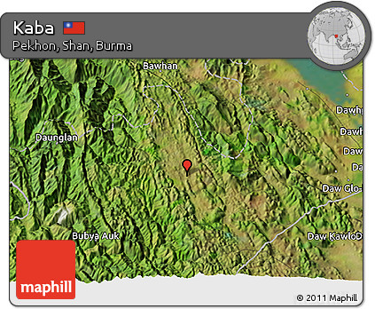 Satellite 3D Map of Kaba