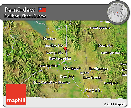 Satellite 3D Map of Pa-nö-daw