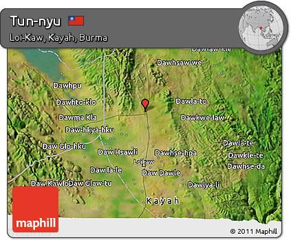 Satellite 3D Map of Tun-nyu