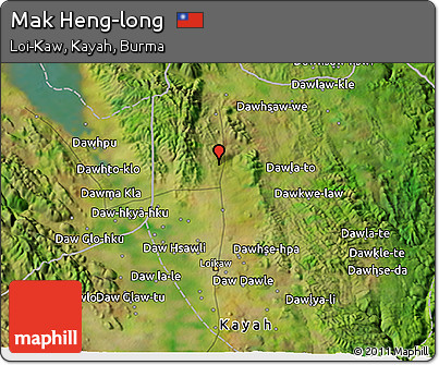 Satellite 3D Map of Mak Heng-long