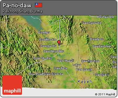 Satellite 3D Map of Pa-nö-daw