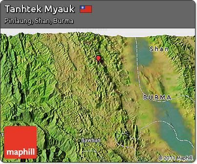 Satellite 3D Map of Tanhtek Myauk