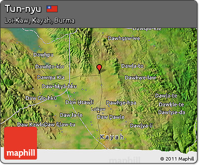 Satellite 3D Map of Tun-nyu