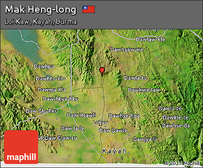 Satellite 3D Map of Mak Heng-long