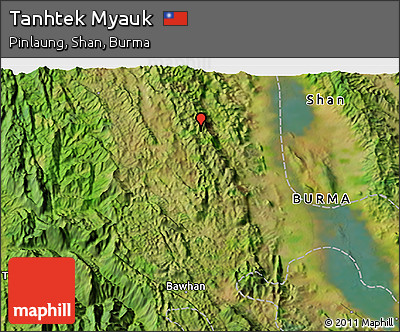 Satellite 3D Map of Tanhtek Myauk