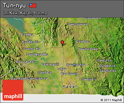 Satellite 3D Map of Tun-nyu