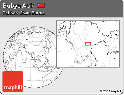 Blank Location Map of Bubya Auk