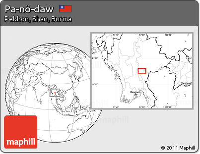 Blank Location Map of Pa-nö-daw