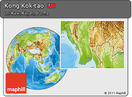 Physical Location Map of Kong Kok-taö
