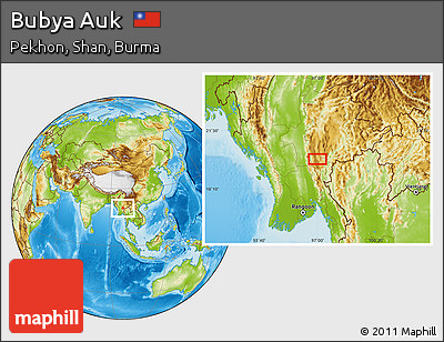 Physical Location Map of Bubya Auk
