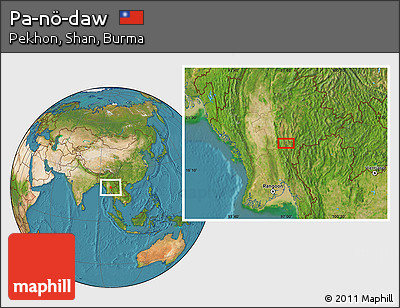 Satellite Location Map of Pa-nö-daw