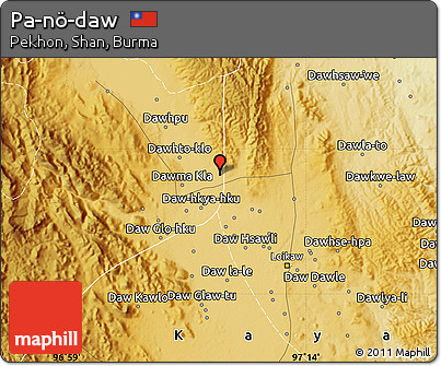 Physical Map of Pa-nö-daw