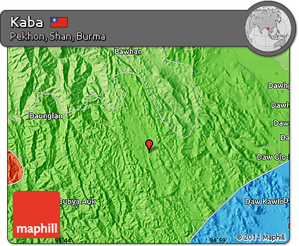 Political Map of Kaba
