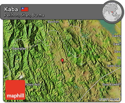 Satellite Map of Kaba