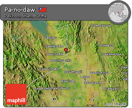 Satellite Map of Pa-nö-daw
