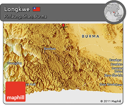Physical Panoramic Map of Longkwe