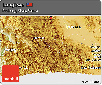 Physical Panoramic Map of Longkwe