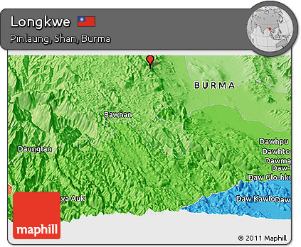 Political Panoramic Map of Longkwe