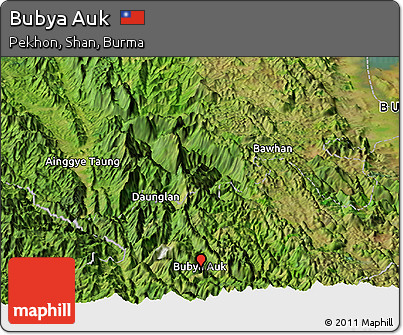 Satellite Panoramic Map of Bubya Auk