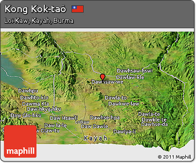 Satellite Panoramic Map of Kong Kok-taö