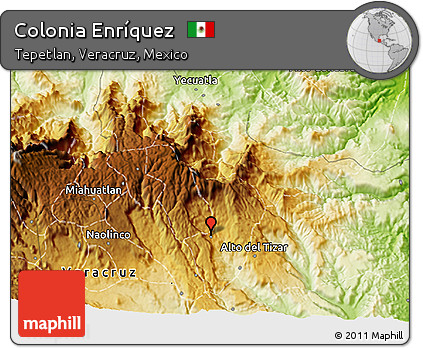 Physical 3D Map of Colonia Enríquez