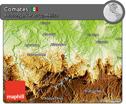 Physical 3D Map of Comates