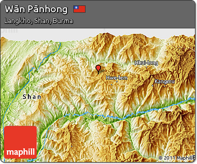 Physical 3D Map of Wān Pānhong
