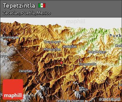 Physical 3D Map of Tepetzintla