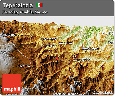 Physical 3D Map of Tepetzintla