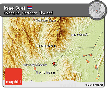 Physical 3D Map of Mae Suai