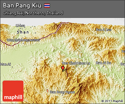 Physical 3D Map of Ban Pang Kiu