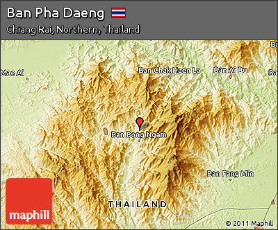 Physical 3D Map of Ban Pha Daeng