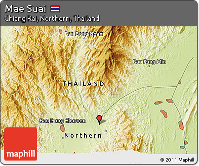 Physical 3D Map of Mae Suai