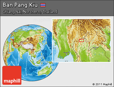 Physical Location Map of Ban Pang Kiu