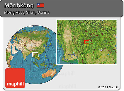 Satellite Location Map of Mönhköng