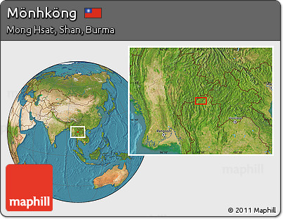 Satellite Location Map of Mönhköng