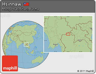 Savanna Style Location Map of Hsinnaw