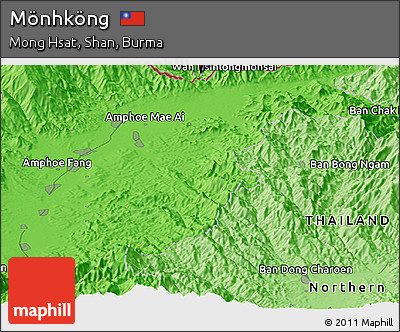 Political Panoramic Map of Mönhköng