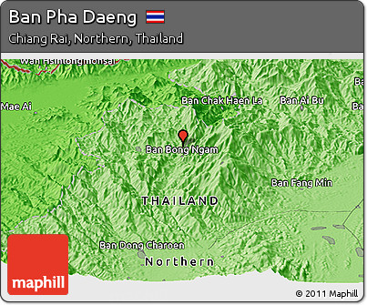Political Panoramic Map of Ban Pha Daeng