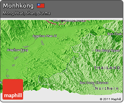 Political Panoramic Map of Mönhköng
