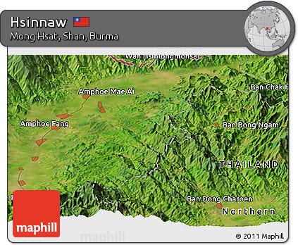 Satellite Panoramic Map of Hsinnaw